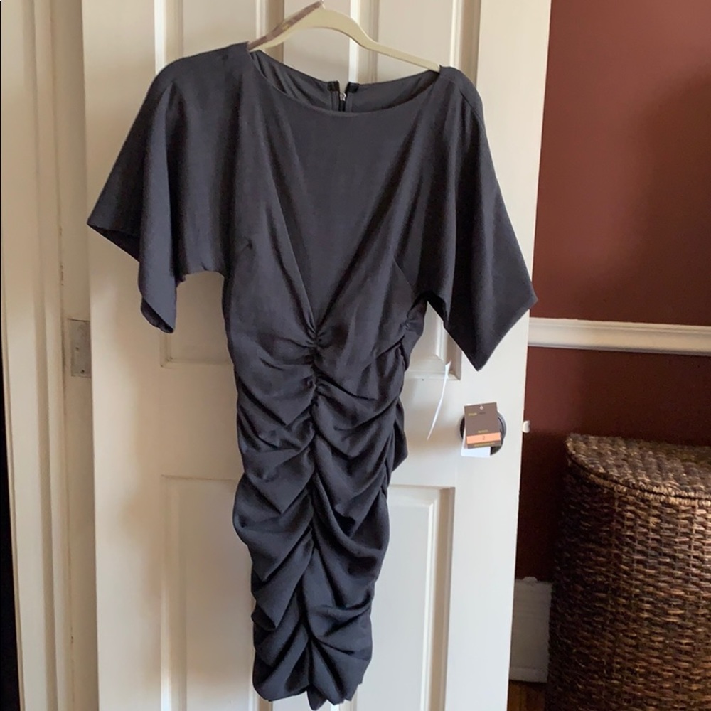 Gray mini dress